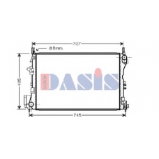 152013N AKS DASIS Радиатор, охлаждение двигателя