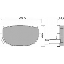 640981 ROULUNDS Комплект тормозных колодок, дисковый тормоз