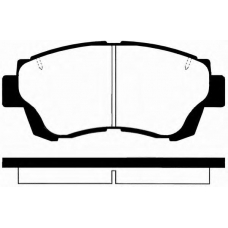 J PA-265AF JAPANPARTS Комплект тормозных колодок, дисковый тормоз