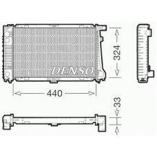 DRM05032 DENSO Радиатор, охлаждение двигателя