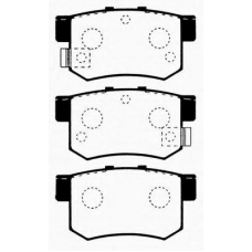 J PP-498AF JAPANPARTS Комплект тормозных колодок, дисковый тормоз