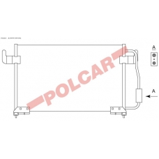 2330K8C2 POLCAR Skraplacze klimatyzacji