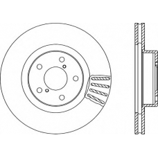 BDA1493.20 OPEN PARTS Тормозной диск