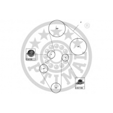 SK-1620 OPTIMAL Комплект ремня грм