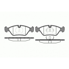 0139.00 REMSA Комплект тормозных колодок, дисковый тормоз