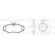 8834.00 REMSA Комплект тормозов, дисковый тормозной механизм