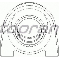 205 500 TOPRAN Подвеска, карданный вал