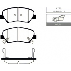 1065 F Goodwill Комплект тормозных колодок, дисковый тормоз
