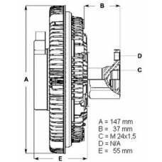 LK003 BERU Сцепление, вентилятор радиатора
