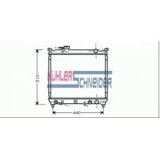 2200231 KUHLER SCHNEIDER Радиатор, охлаждение двигател
