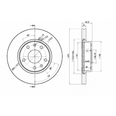 78BD1010 ICER Тормозной диск