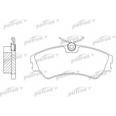 PBP785 PATRON Комплект тормозных колодок, дисковый тормоз