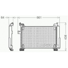 DCN09085 DENSO Конденсатор, кондиционер