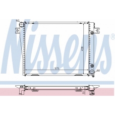 60601A NISSENS Радиатор, охлаждение двигателя