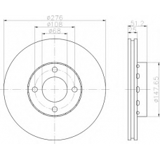 8DD 355 103-761 HELLA Тормозной диск