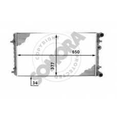 357040 SOMORA Радиатор, охлаждение двигателя
