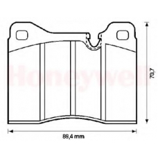 571261B BENDIX Комплект тормозных колодок, дисковый тормоз