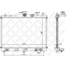 10-25190-SX STELLOX Радиатор, охлаждение двигателя
