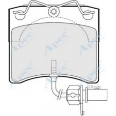 PAD1146 APEC Комплект тормозных колодок, дисковый тормоз