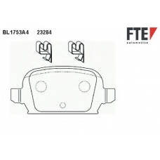 BL1753A4 FTE Комплект тормозных колодок, дисковый тормоз