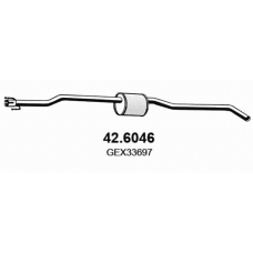 42.6046 ASSO Средний глушитель выхлопных газов