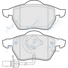 PAD1234 APEC Комплект тормозных колодок, дисковый тормоз