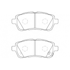 WBP24283B WAGNER LOCKHEED Комплект тормозных колодок, дисковый тормоз
