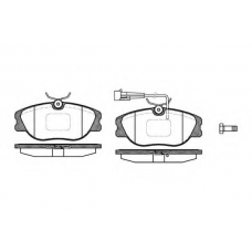 P2053.12 WOKING Комплект тормозных колодок, дисковый тормоз