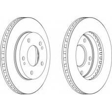 DDF822 FERODO Тормозной диск