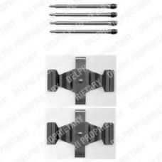 LX0398 DELPHI Комплектующие, колодки дискового тормоза