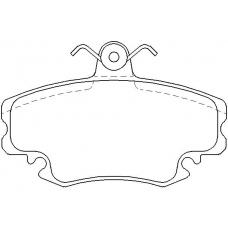 MDB2192 MINTEX Комплект тормозных колодок, дисковый тормоз