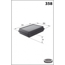 ELP3561 MECAFILTER Воздушный фильтр