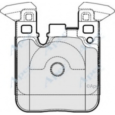 PAD1943 APEC Комплект тормозных колодок, дисковый тормоз