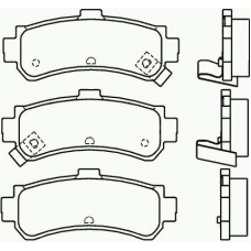 MDB1832 MINTEX Комплект тормозных колодок, дисковый тормоз