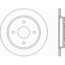 BDA1165.10 OPEN PARTS Тормозной диск