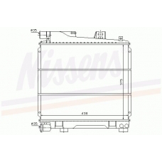 60701 NISSENS Радиатор, охлаждение двигателя
