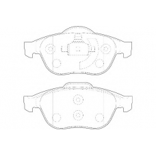 WBP23245A WAGNER LOCKHEED Комплект тормозных колодок, дисковый тормоз