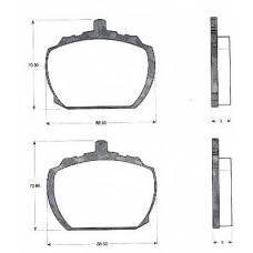 BLF170 QUINTON HAZELL Комплект тормозных колодок, дисковый тормоз