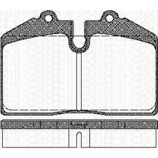 8110 29155 TRISCAN Комплект тормозных колодок, дисковый тормоз
