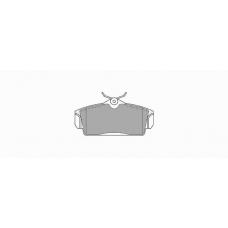 726 SIMER Комплект тормозных колодок, дисковый тормоз