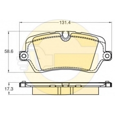 6120291 GIRLING Комплект тормозных колодок, дисковый тормоз