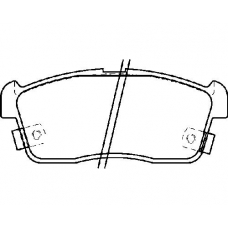MDB1987 MINTEX Комплект тормозных колодок, дисковый тормоз