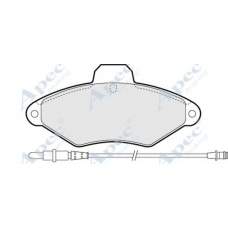PAD803 APEC Комплект тормозных колодок, дисковый тормоз