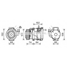 TOK611 AVA Компрессор, кондиционер