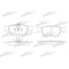 PBP1049 PATRON Комплект тормозных колодок, дисковый тормоз