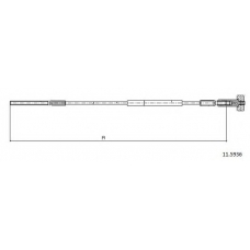 11.5936 CABOR Трос, стояночная тормозная система