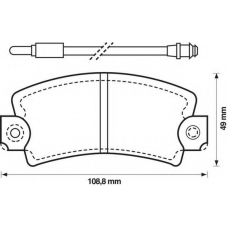 571337S STOP Комплект тормозных колодок, дисковый тормоз