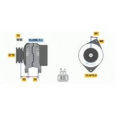 0 986 045 611 BOSCH Генератор