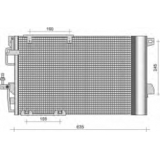 350203277000 MAGNETI MARELLI Конденсатор, кондиционер
