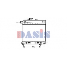 120840N AKS DASIS Радиатор, охлаждение двигателя